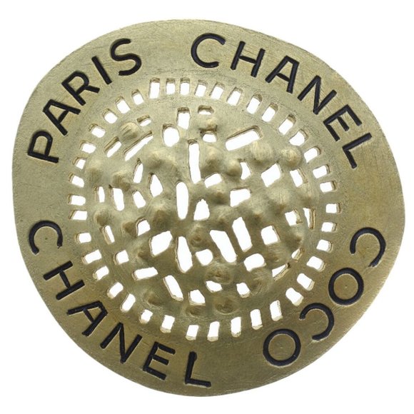 CHANEL hat motif Brooch gold Plated Gold Women - Picture 1 of 4